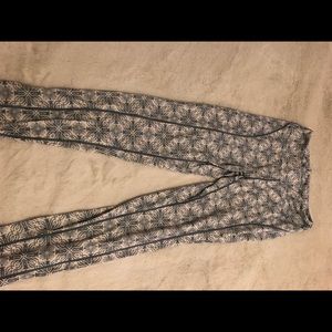 Jockey leggings grey white small